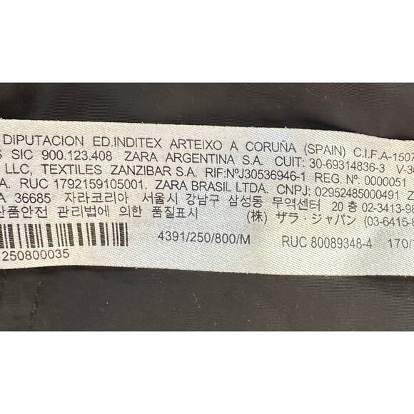 2/$30 Zara Water Repellent Athletic Shorts Black Zipper Pocket Drawstring Size M - Picture 10 of 12